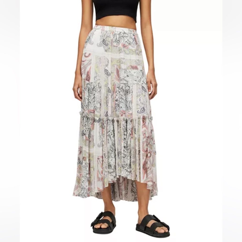 Lightly worn All Saints Gabi Makutu Maxi Skirt - Size 0